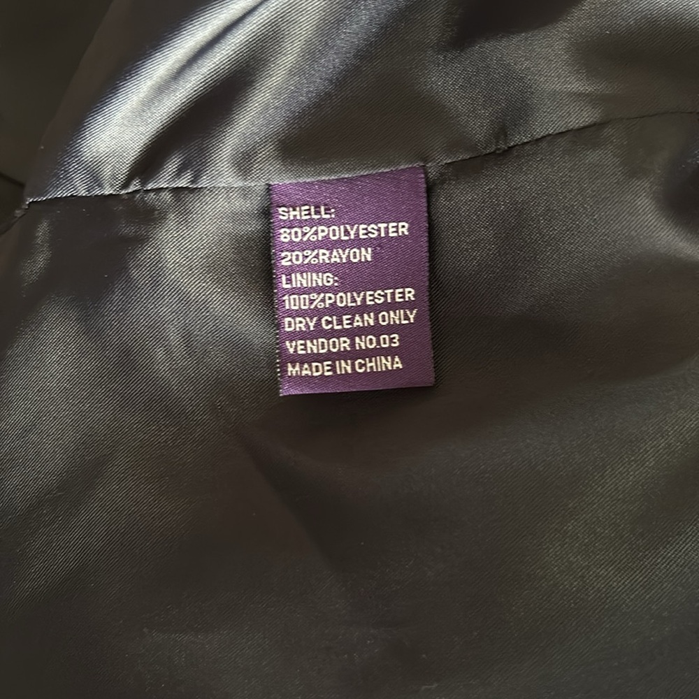 Navy R R Orsini Blazer - 40R - Picture 7 of 8